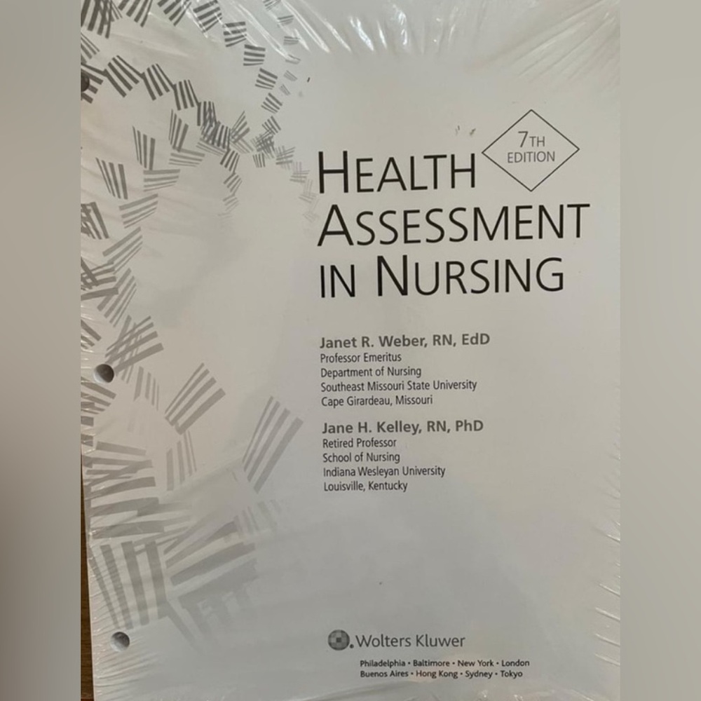 NEW Health Assessment in Nursing 7th edition textbook ISBN 13 9781975190…